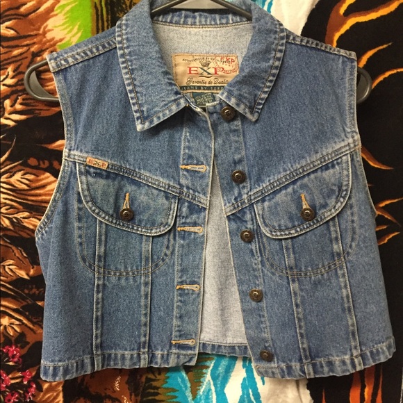 express denim vest